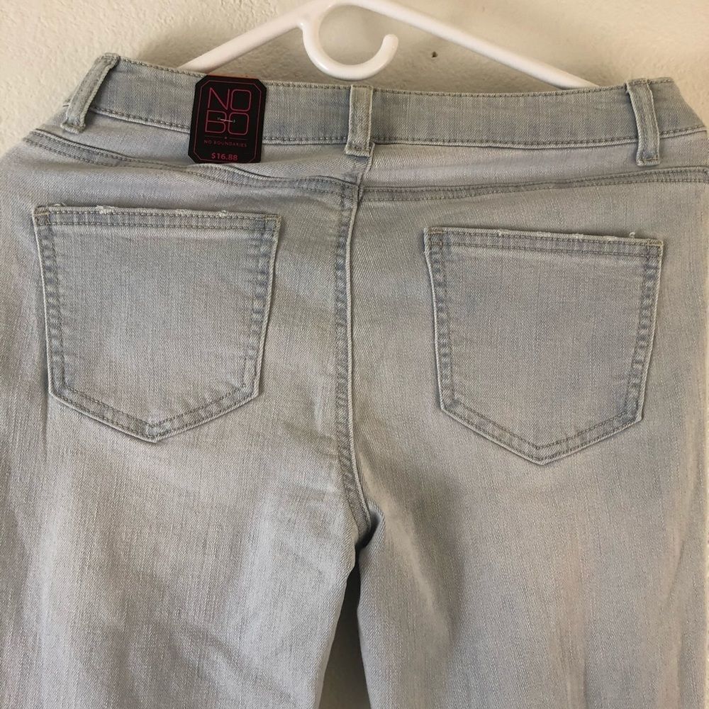 NoBoundaries Mid Rise Distressed Skinny Jean - Picture 8 of 9